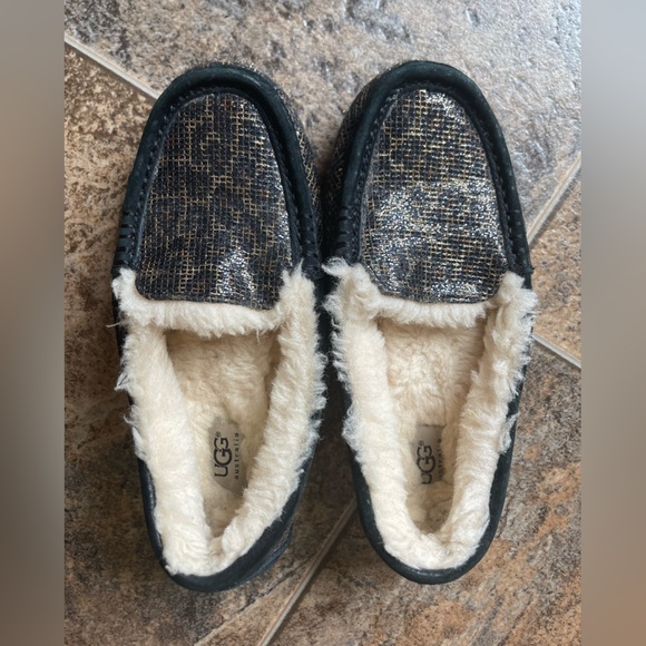 UGG Ansley Cheetah Leopard Glitter Slippers- SIZE MEASURED, Women’s 7? - Picture 3 of 11
